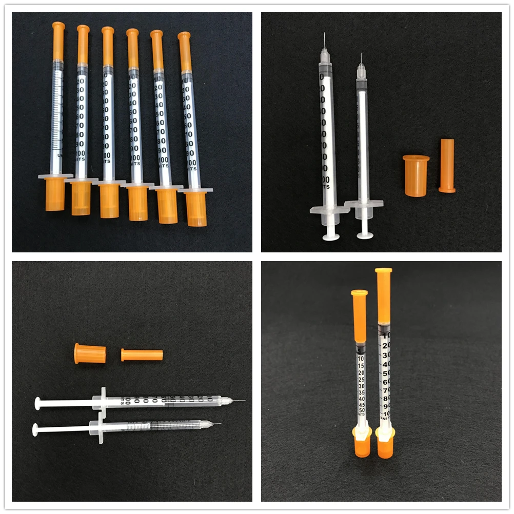Medical Consumable High Quality Safety Insulin Syrines 1Ml 0.5Ml