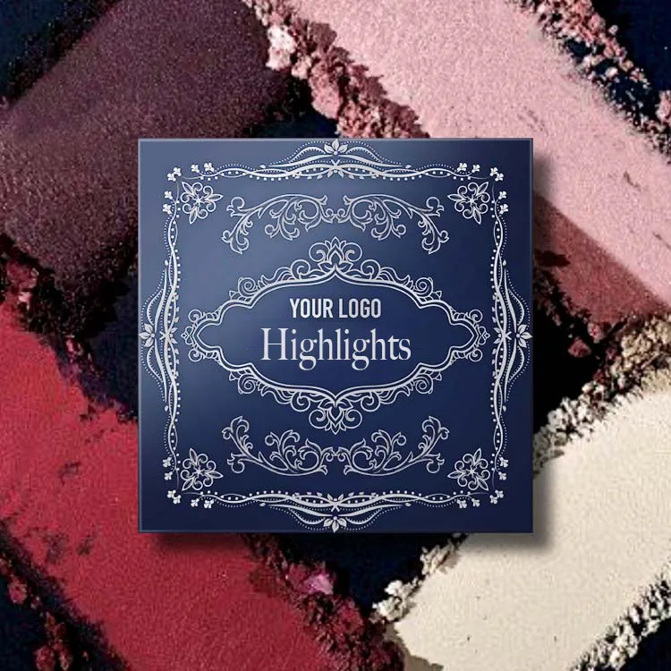 Professional Marble Design Dry Highlight Palette Shimmer & Matte Waterproof Glitter Custom for Daily Makeup Use CE Certified