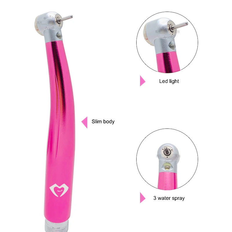 Dental contra angle NS-K EX-203 low speed push button LED Dental handpiece external water spray air motor dental equipment