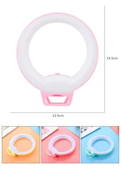 Перезаряжаемая камера селфи кольцевой свет вспышка мобильный сотовый телефон Sefie заполняющий светодиодный свет с 3 режимами