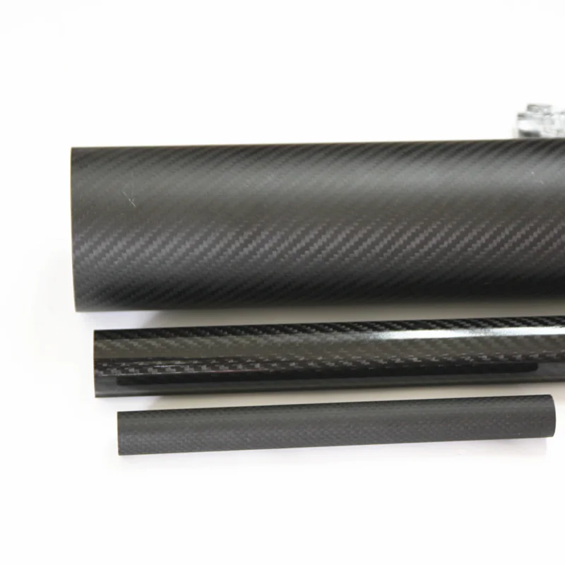 50mm outer diameter and 47mm inner diameter carbon fiber tube 1000mm long with free of mould cost carbon fibre rod pole