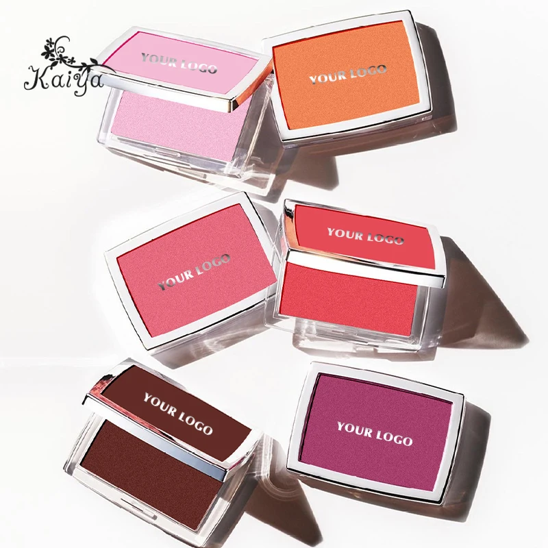 Wholesale Vegan Skin PH Cheek Tint Make Up High Pigment Press Compact Pink Blusher Sweatproof Color Changing Blush Powder