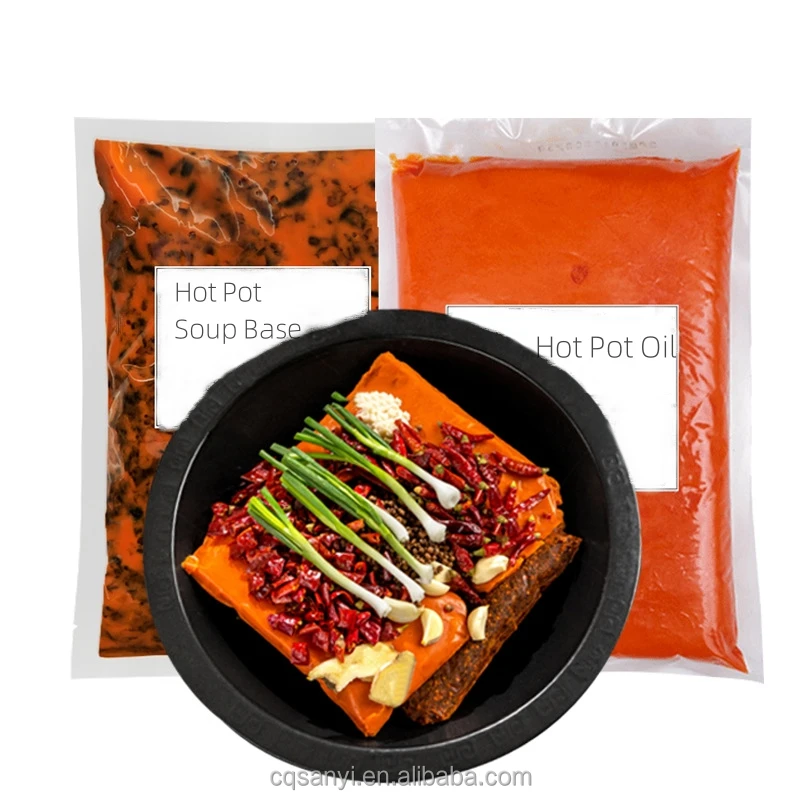 Halal 500g Spicy Sauce Red Chili Oil Sichuan Hot Pot Seasoning Spices and Seasonings Condiments Hotpot Material for Restaurant