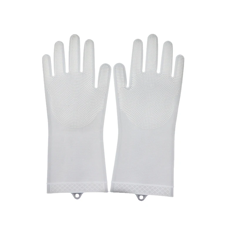 Silicone Magic Cleaning Brush Scrubber dish washing Gloves