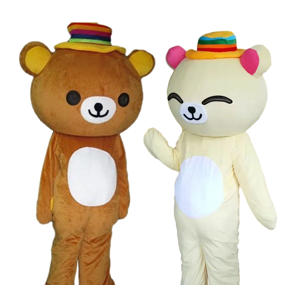 Custom Cartoon Character Navy Rilakkuma Cute Bear Mascot Costume  Animal Halloween Party Mascot Suit  Fancy Dress