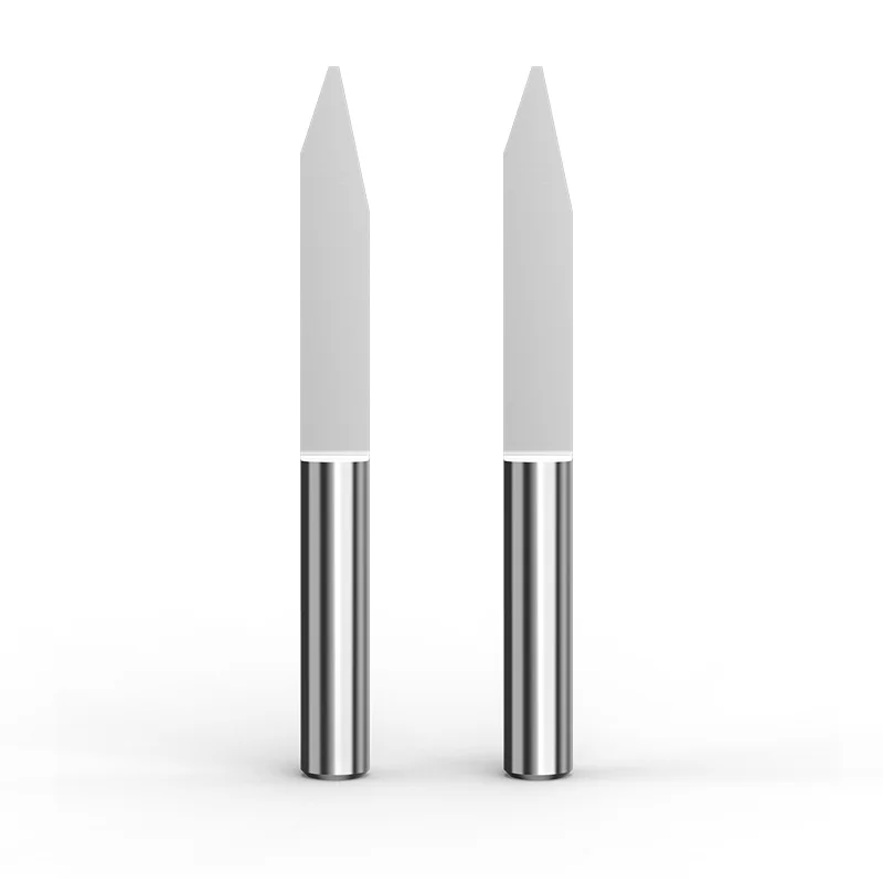HUHAO 3.175mm cnc engraving bits v bit for cnc router milling cutter blade tungsten steel for wood 3732