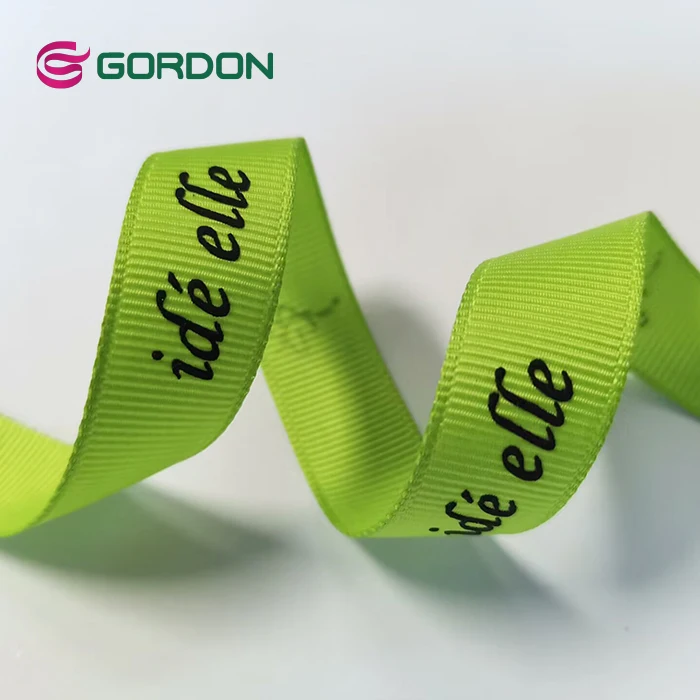 Высококачественная печатная лента Gordon с логотипом 3D выпуклые ленты корсажная