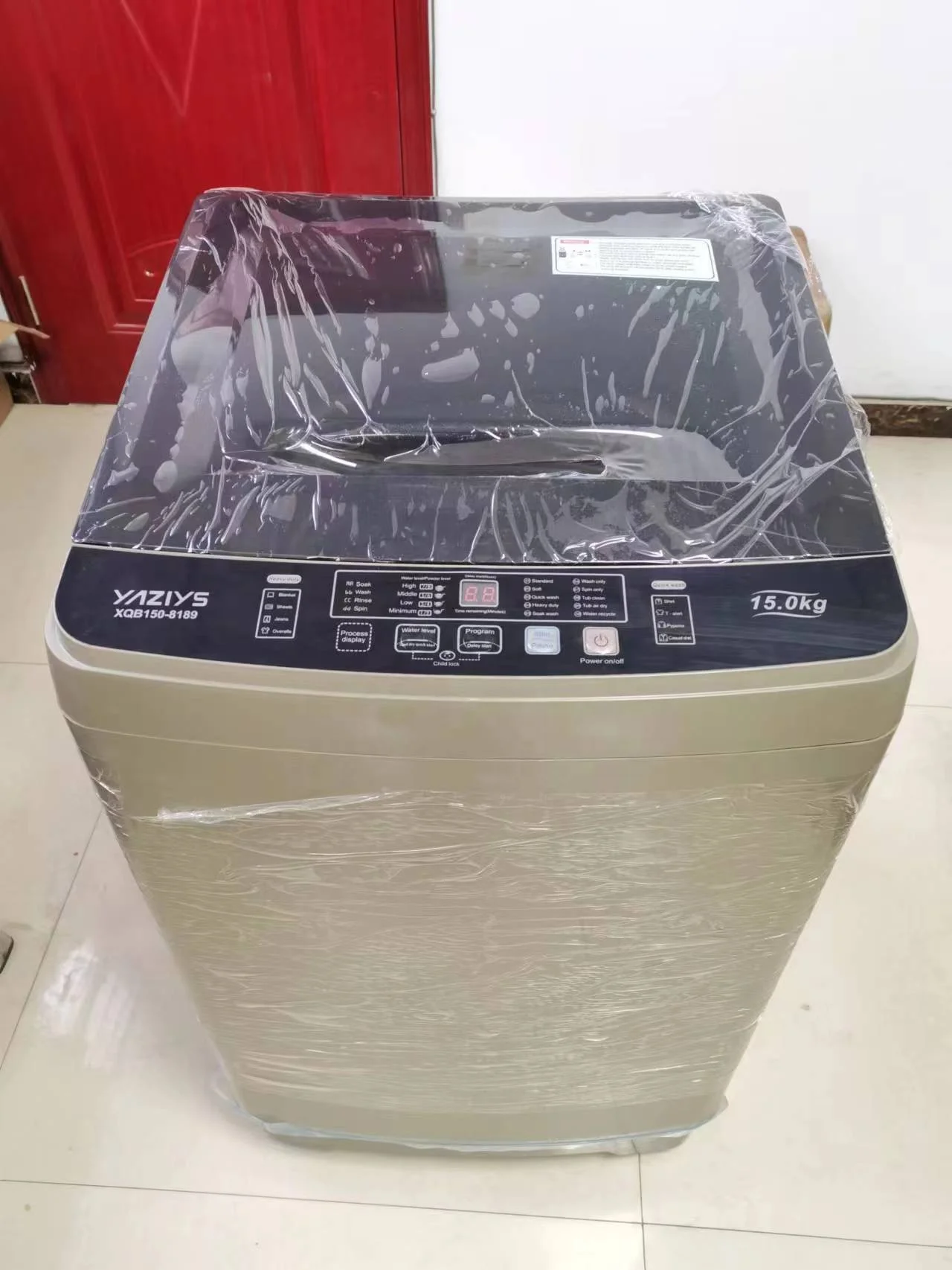 Hot selling home and school use 15 kg high-capacity washing and drying top load fully automatic wave wheel washing machine