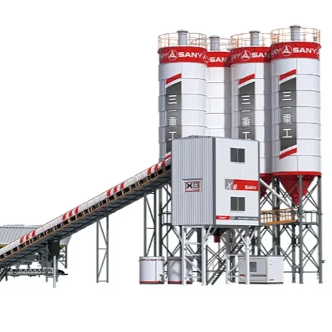 China sany Product HZS120 Concrete Batching Plant For Mining Use To Saudi Arabia