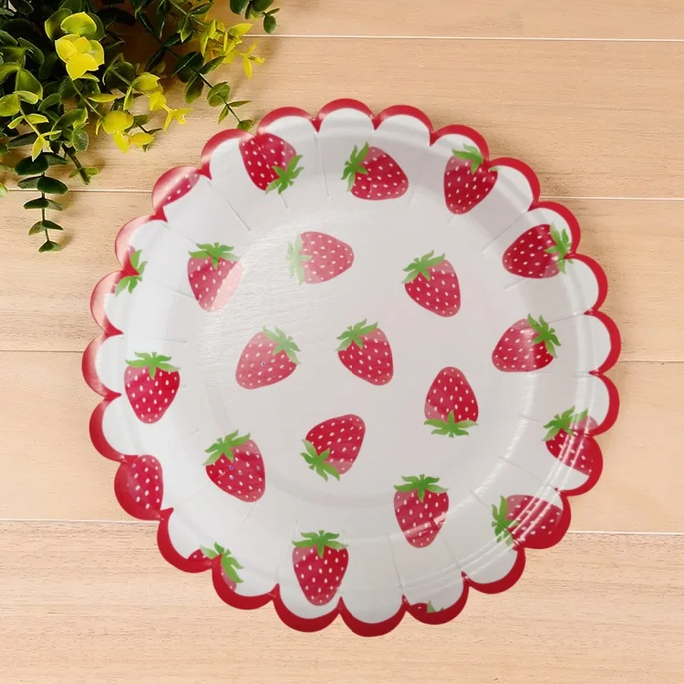 Factory Hot Sale Disposable Printed Paper Plates Bowls For Party