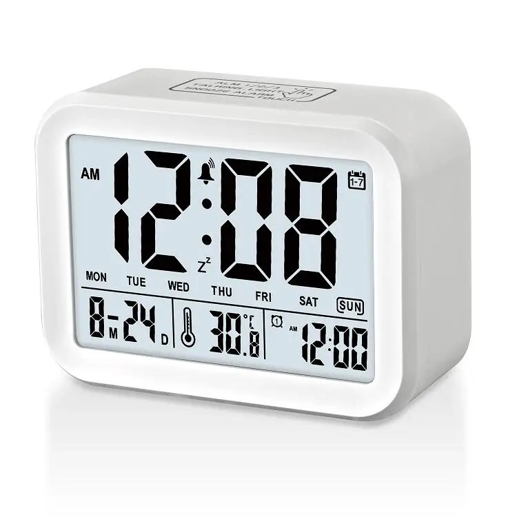 intelligent powerful functions smart light glowing talking digital workday alarm clock