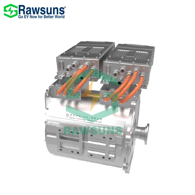 Rawsuns Electric Car Conversion Kit 200/300kW RDD3800 Electric Motors with Controller VCU BMS for Machinery Stacker Tractor Ship