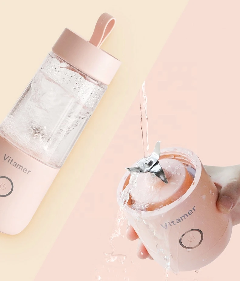 VITAMER Personal Blender Mini Portable Blender 350ml USB Juicer Cup Rechargeable Fruit Vegetable Tools