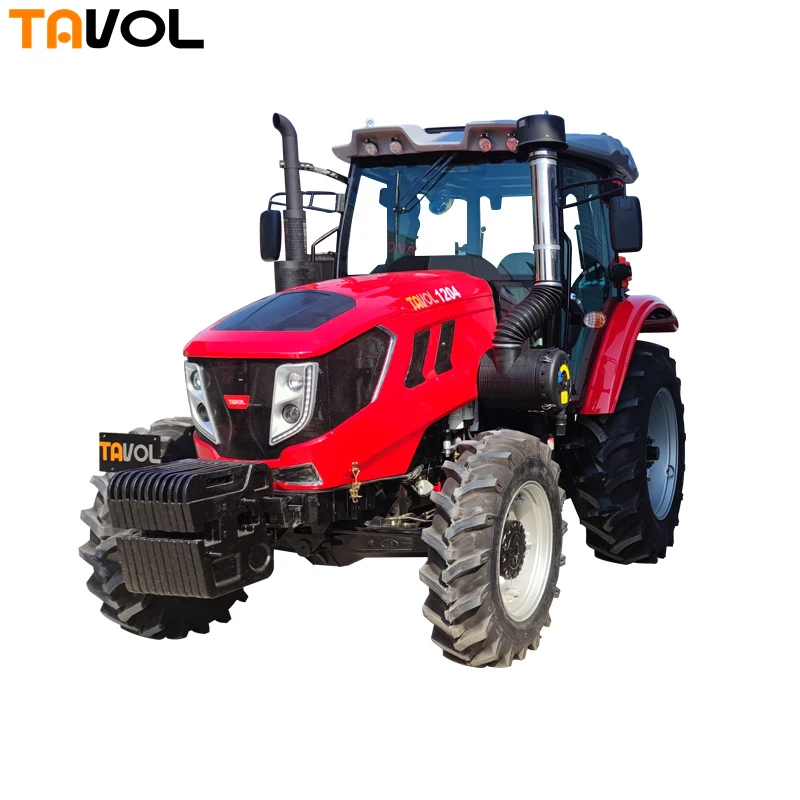 YTO 6-ти цилиндровый дизельный двигатель 4 колеса трактора 120hp с фронтальным погрузчиком