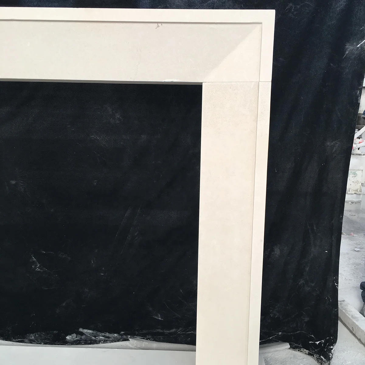 Modern design stone fireplace indoor decorative mantel customized simple limestone fireplace