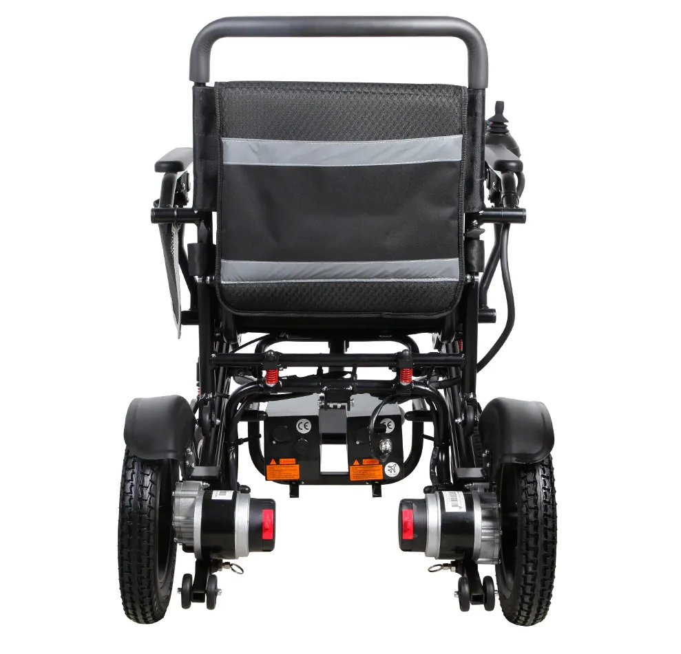 Factory Cheap Supply Super Lightweight Powerful Brush Wheelchair Automatic Folding Electric Wheelchair With Remote Control