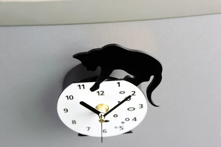 cat animal fridge magnets plastic magnetic refrigerator clock
