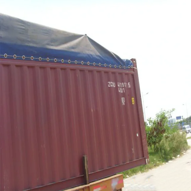 
40ft water resistant open top shipping container duti tarp cover 