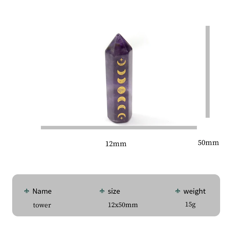 Wholesale Natural Crystals Point Rose Quartz Tower Amethyst Healing Crystals Quartz Points Healing Stone Crystal Wand Tower