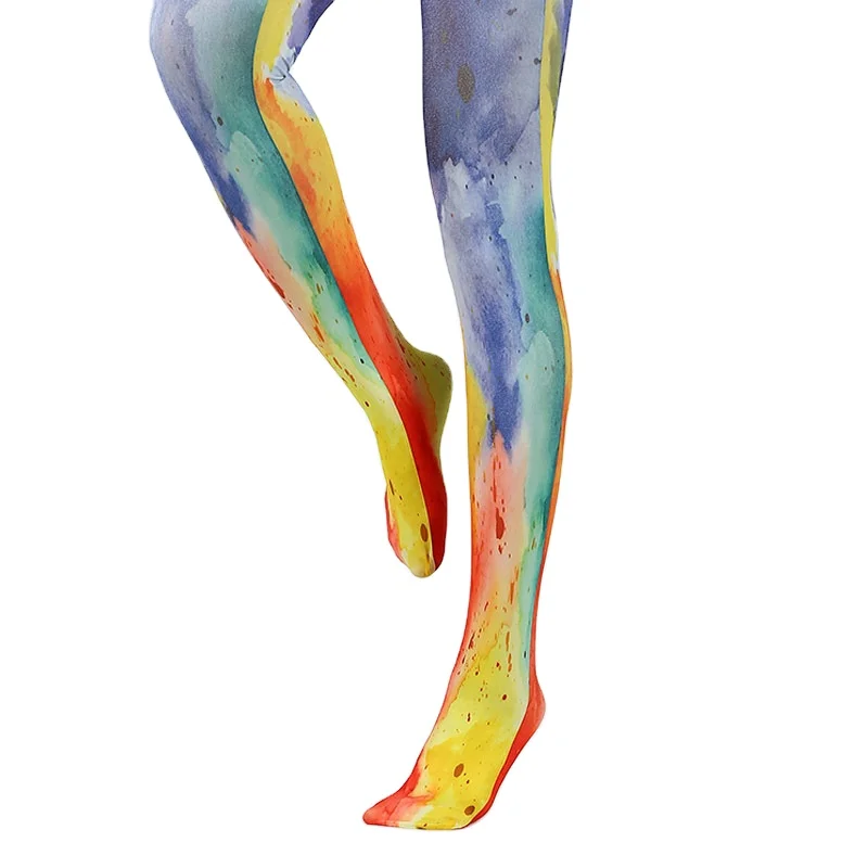 2022 new 3d print pantyhose sexy stockings cheap colored custom printed pantyhose