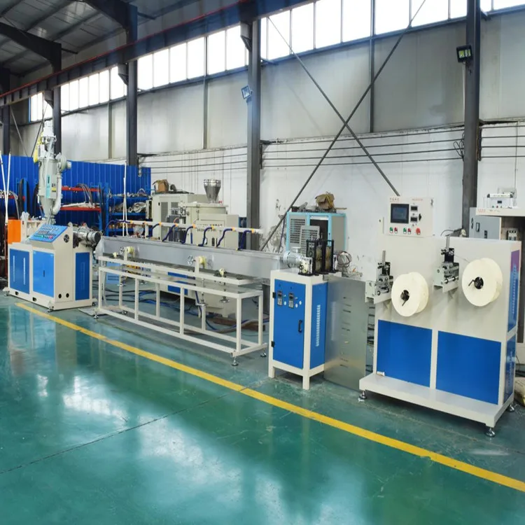 plastic pvc pp pe natural artificial wicker wire core cane extrusion production line making machine weaving extruder for rattan