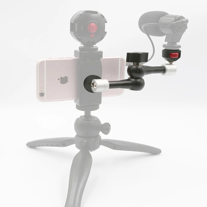 Universal Magic Arm Mount Adapter Dual Ball Head Hot hoe 14 Tripod Camera Magic Arm With Dual Nato Clamp Ball Head
