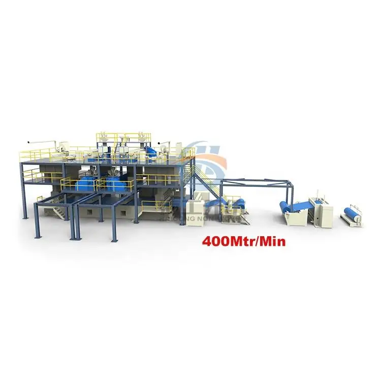 Nonwoven cloth machine pp spunbond meltblown nonwoven fabric making machine