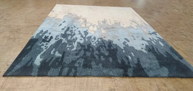 Modern design gold regional European and American handmade custom carpet