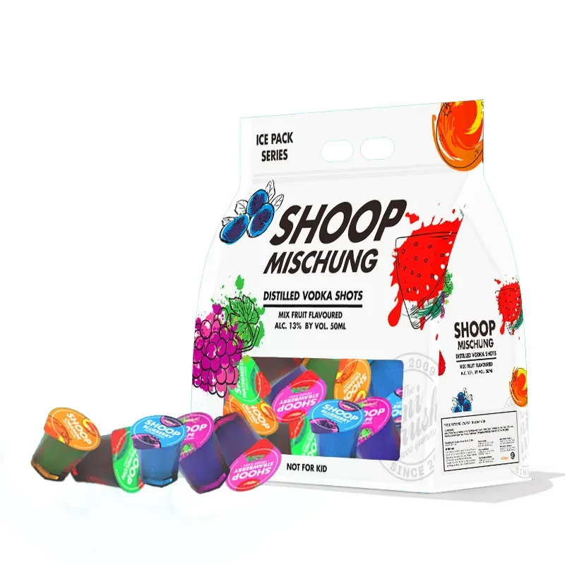 MINICRUSH Vegetarian mixed alcoholic drink vodka jello shot cocktail drink