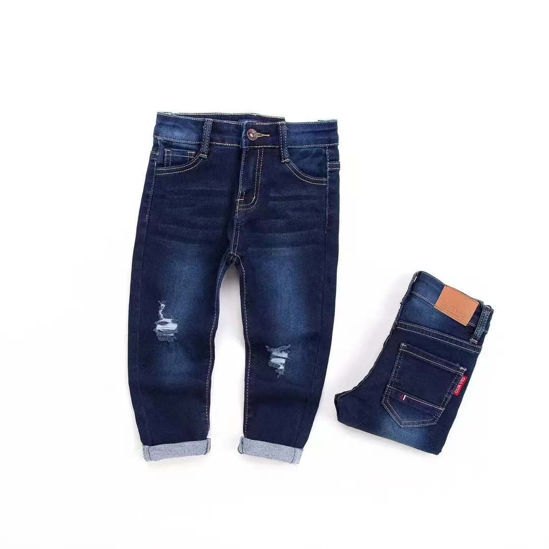 Toddler Boys Jeans Pants Stretch Denim Jeans Clothes Kids Trousers for 3 to 8 years Boys Pants