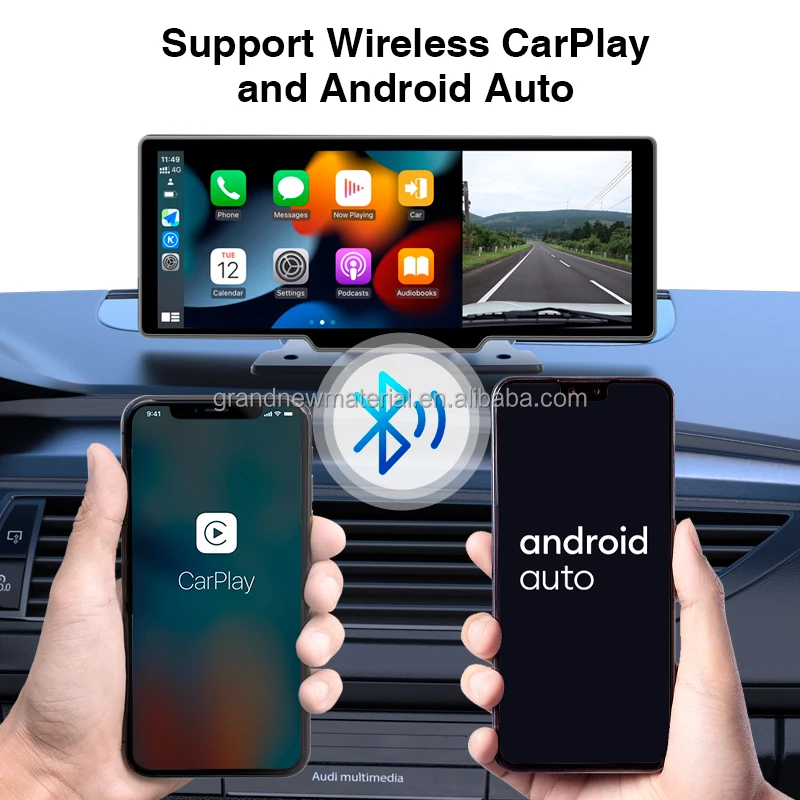 GRANDnavi Беспроводная CarPlay Android Автомобильная камера с поддержкой HD задней