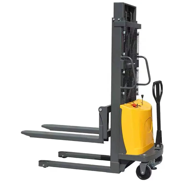 Factory price 1000kg 1500kg Semi-electric Straddle Stacker mini stacker machine