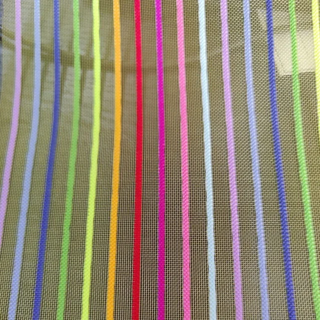 Nylon ten-color straight striped mesh,shoe material,bag fabric