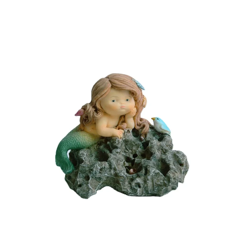 Уникальный подарок на день рождения, статуэтка русалки из смолы, лучший подарок на день рождения для любимой девушки