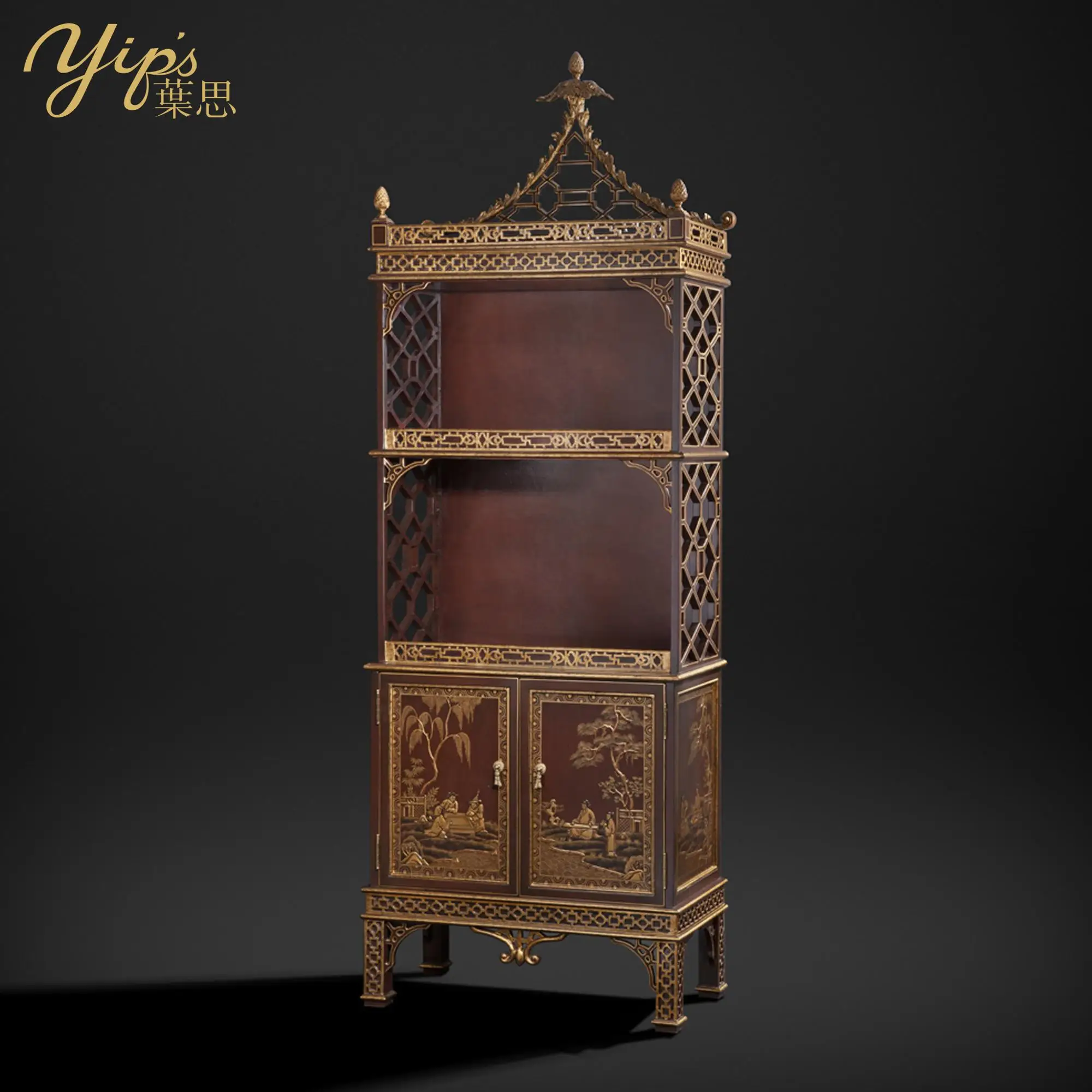 Yips LD-1906-1816 с рисунками в китайском стиле (шинуазри) серии ручная роспись узор гостиной Классическая дисплей боковой