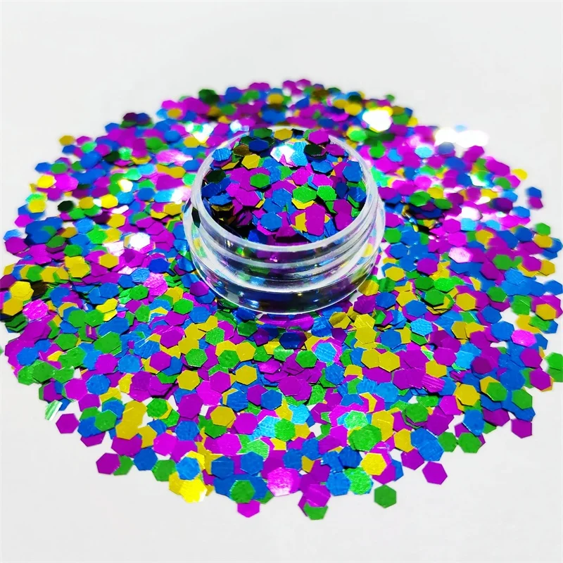 Factory Bulk Wholesale Eco-friendly Sequin Colorful Chunky Glitter For Festival Decoration