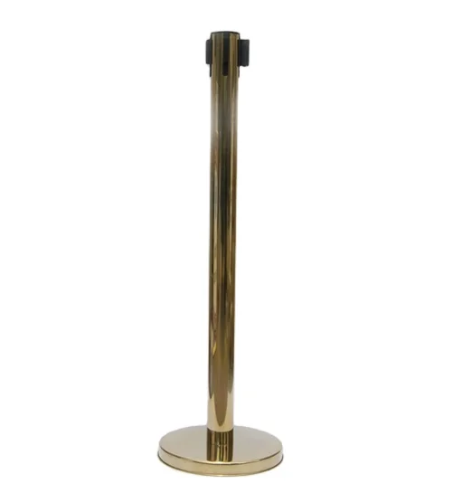 Stainless Steel Safety Barrier Stanchion Retractable Belt Crowd Control Barrier Stanchion Airport queue line barrier belt