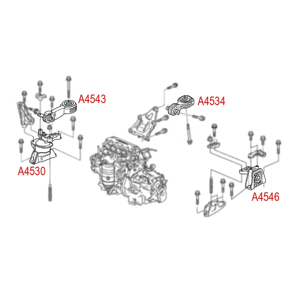  OEM 50820-SVA-A05 50890-SNA-A82 50880-SNA-A81 50850-SNA-A81 передний задний левый автомобильный комплект крепления