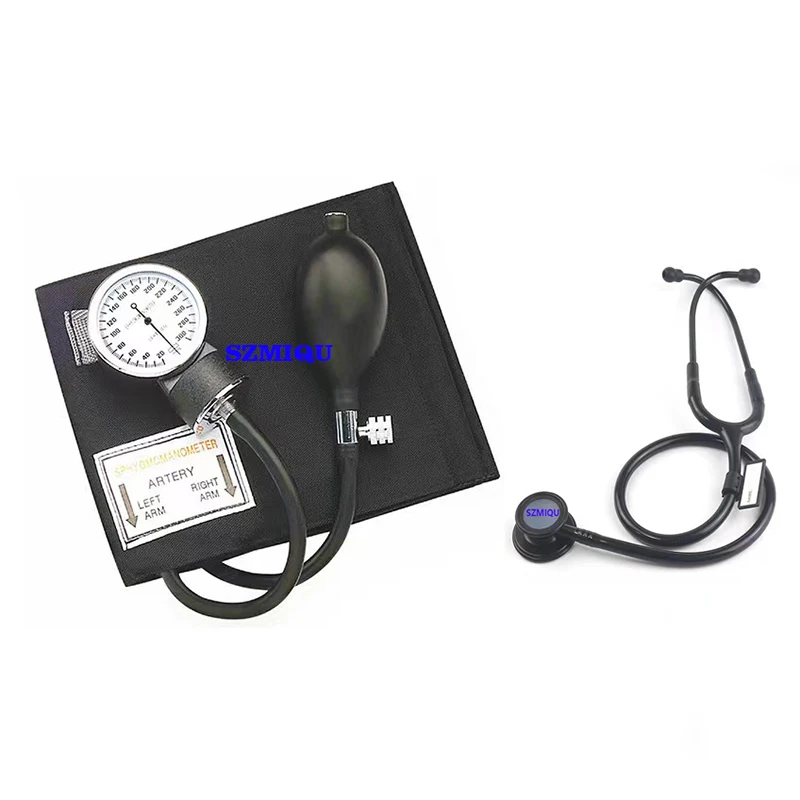 Анероидный Сфигмоманометр SZMIQU для взрослых класса люкс с манжетами стетоскопа и футляром переноски
