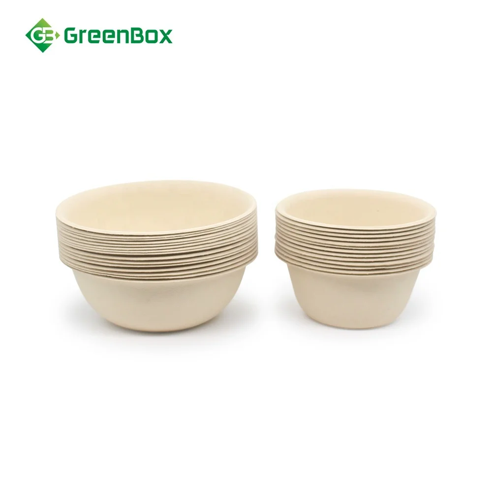 Wholesale paper bowl eco friendly bamboo fiber bowl disposable bowl