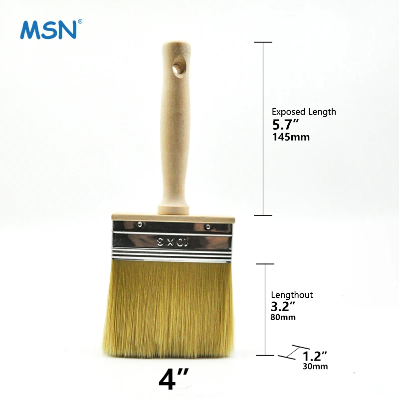 MSN 2609 paint brushes professional flat sash paint brushes