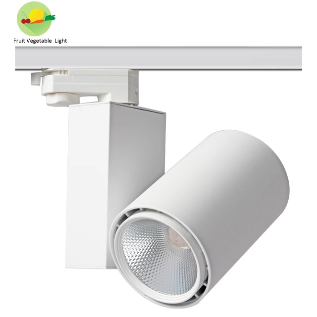 
supermarket green customized cob 4000k vegetables fresh fruit led track lighting with 30w 