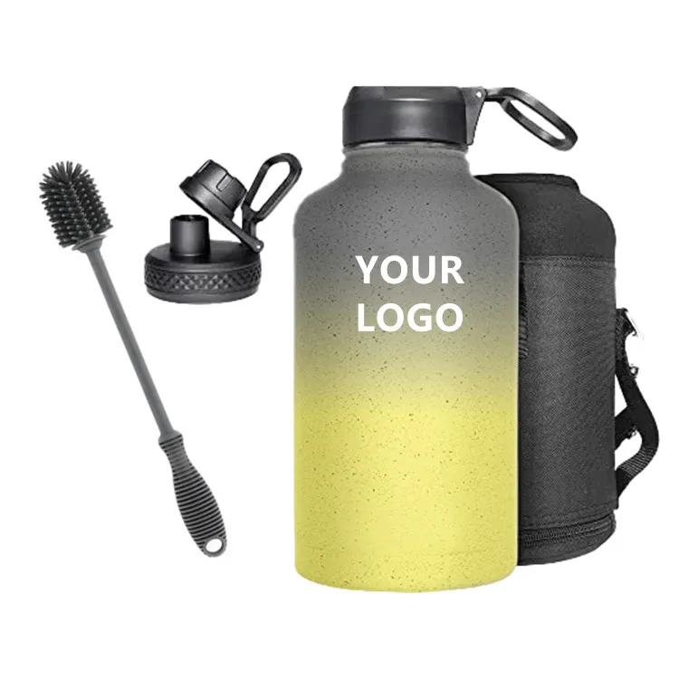 stainless steel water bottle with straw for sports thermo bottle stainless steel water bottle stainless steel