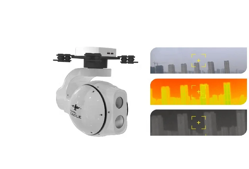 Drone Zoom Camera 30X EO/IR Electro-optical and Infrared Thermal Night Vision with Track for Inspection Surveillance Search