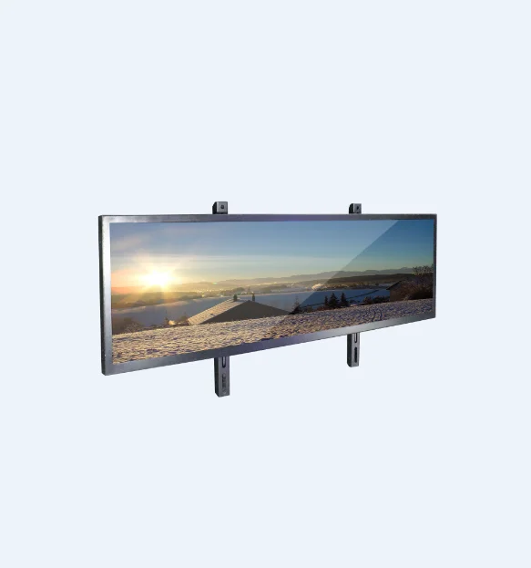 
Stretched bar LCD digital signage display media player wall mounted horizontal advertising indoor shopping mall online android 
