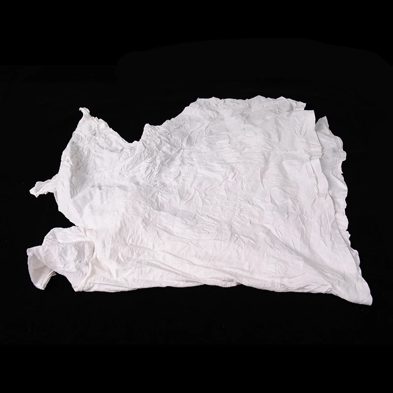 Wiping Cloth Garment Scraps Wiping Cloth White Color Used T Shirt Rags Painter Wiping Cotton Rags