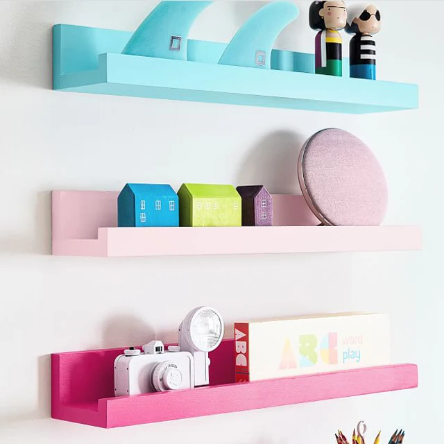 Плавающие полки настенный фотовыступ набор поп-цветов