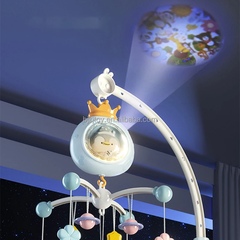 Sleep Music Soothe Restless Emotions Baby Bed Bell Toy Plastic Crib Hanging Baby Music Bed Bell Baby Mobiles Musical