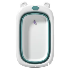 Amazon Hot Sale big size plastic toddler foldable bath tubs folding baby bathtub for kids