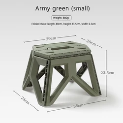 Hot Selling Outdoor Portable Safety Lightweight Foldable Non-slip Sitting Plastic Folding Step Stools
